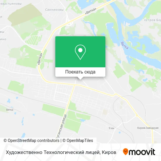 Карта Художественно Технологический лицей