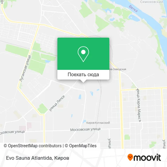 Карта Evo Sauna Atlantida