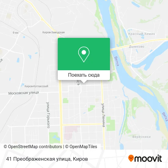 Карта 41 Преображенская улица