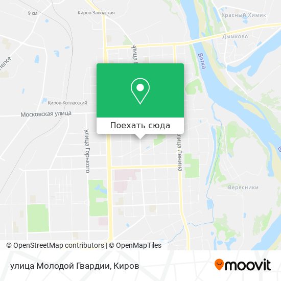 Карта улица Молодой Гвардии