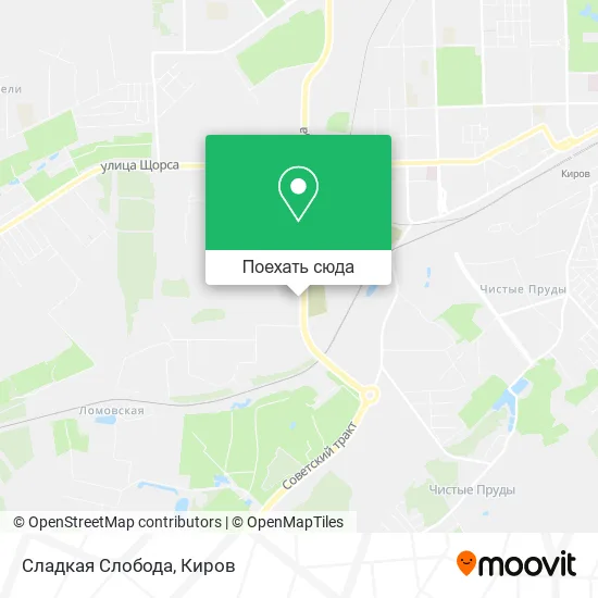 Карта Сладкая Слобода