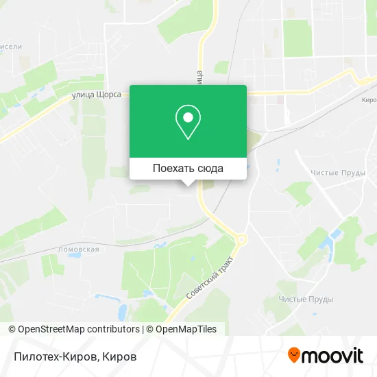 Карта Пилотех-Киров