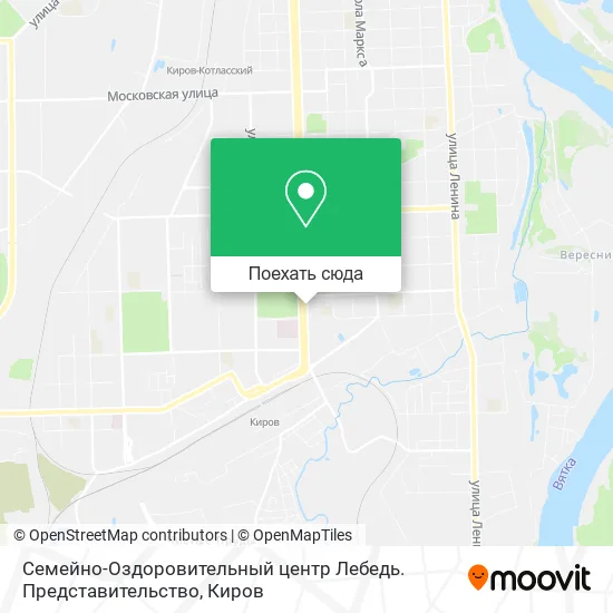 Карта Семейно-Оздоровительный центр Лебедь. Представительство