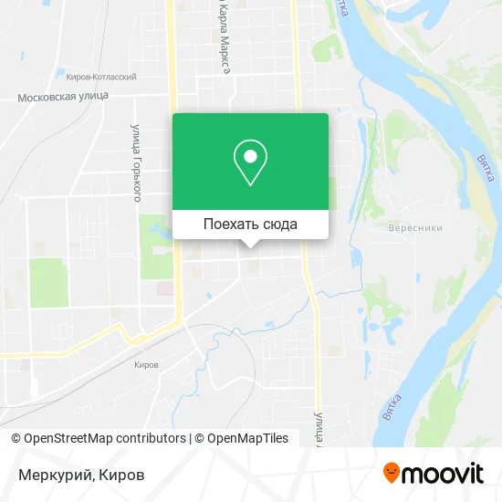 Карта Меркурий