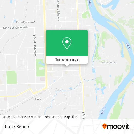 Карта Кафе