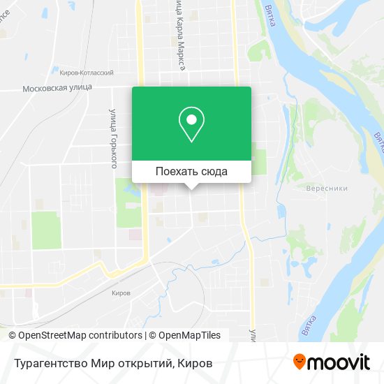 Карта Турагентство Мир открытий