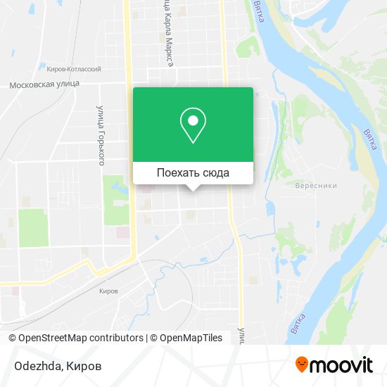 Карта Odezhda