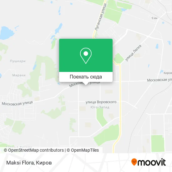 Карта Maksi Flora