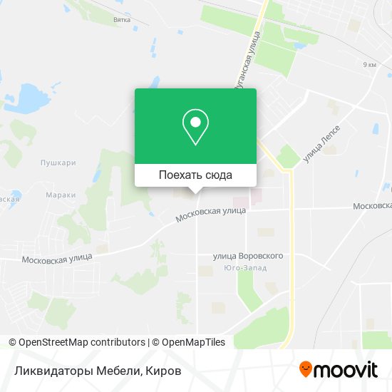 Карта Ликвидаторы Мебели
