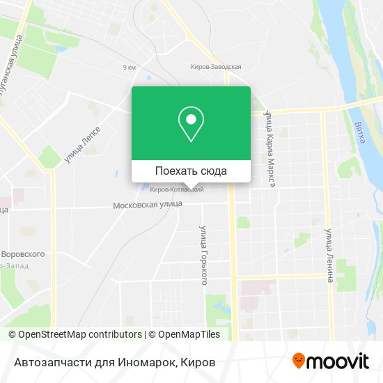 Карта Автозапчасти для Иномарок