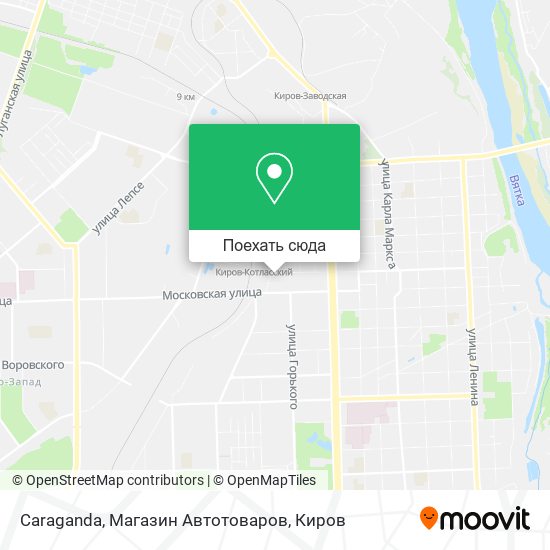 Карта Caraganda, Магазин Автотоваров