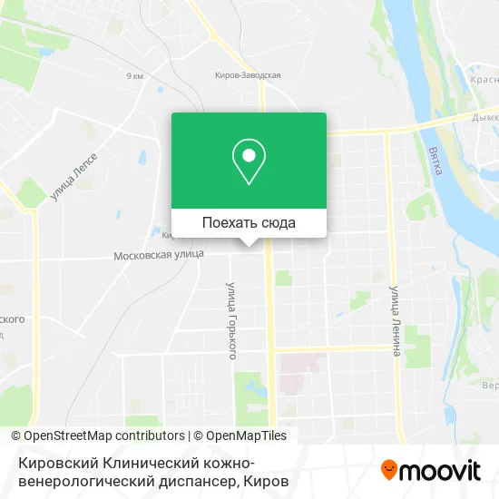 Карта Кировский Клинический кожно-венерологический диспансер