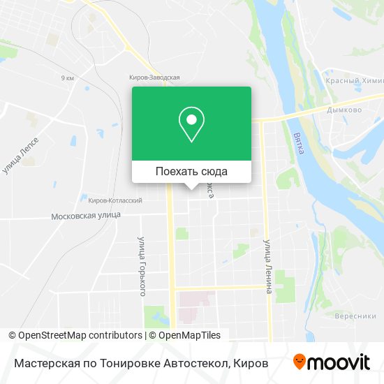 Карта Мастерская по Тонировке Автостекол