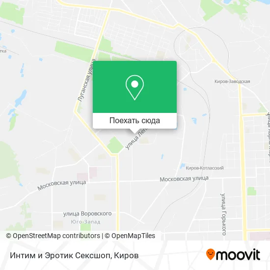 Карта Интим и Эротик Сексшоп