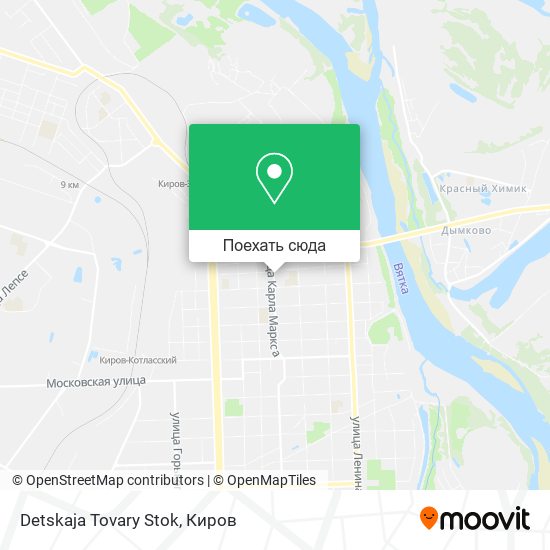 Карта Detskaja Tovary Stok