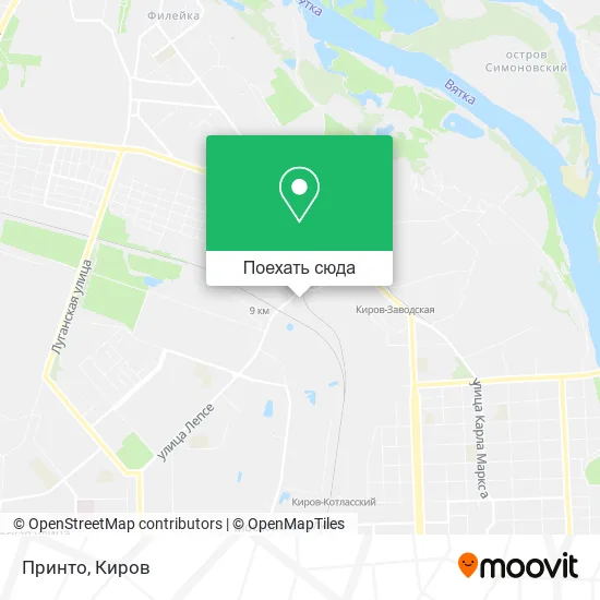Карта Принто