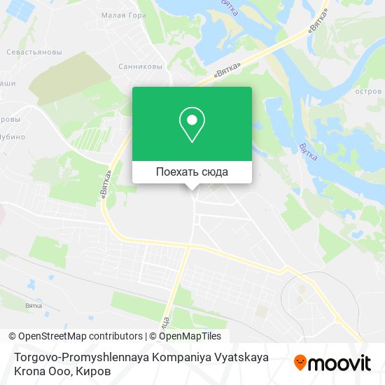 Карта Torgovo-Promyshlennaya Kompaniya Vyatskaya Krona Ooo