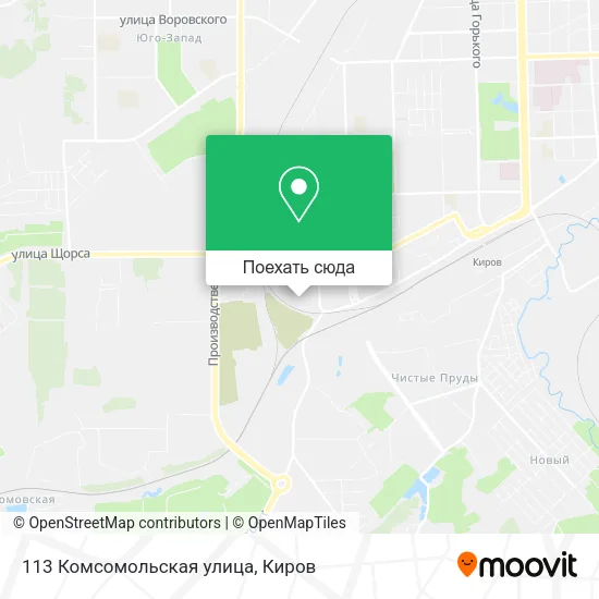 Карта 113 Комсомольская улица