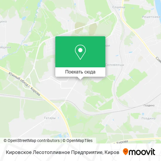 Карта Кировское Лесотопливное Предприятие