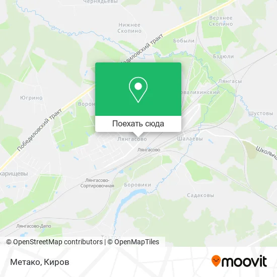 Карта Метако
