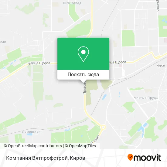 Карта Компания Вятпрофстрой