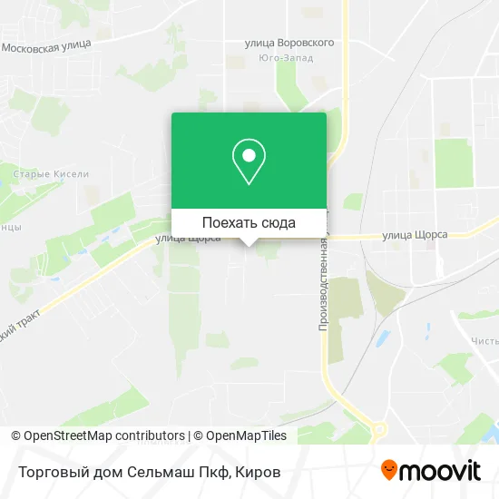 Карта Торговый дом Сельмаш Пкф