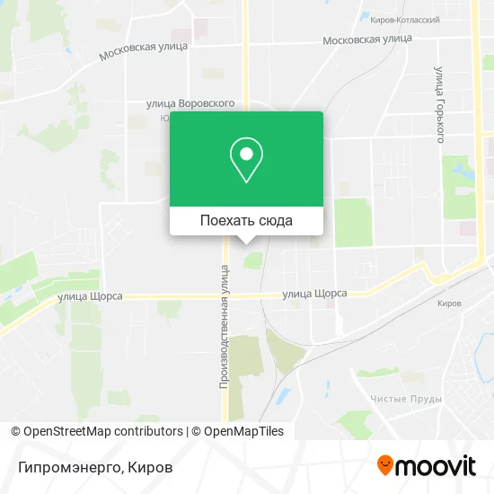 Карта Гипромэнерго