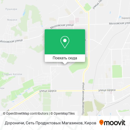Карта Дороничи, Сеть Продуктовых Магазинов
