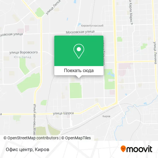 Карта Офис центр