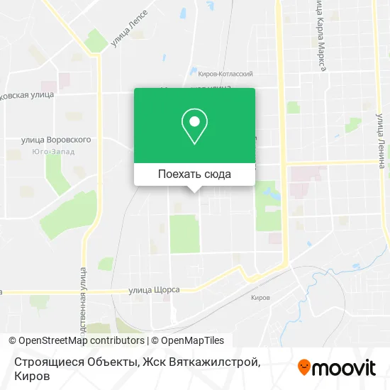 Карта Строящиеся Объекты, Жск Вяткажилстрой