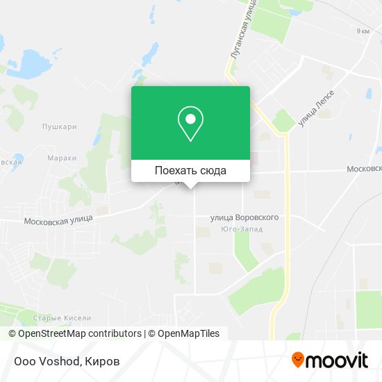 Карта Ooo Voshod