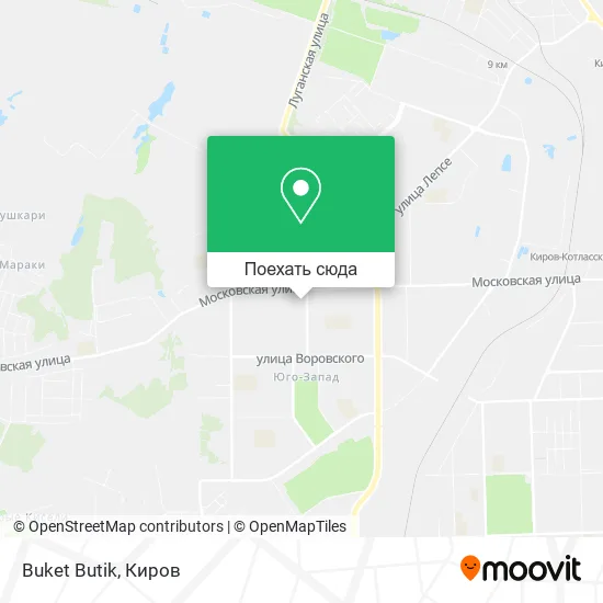 Карта Buket Butik