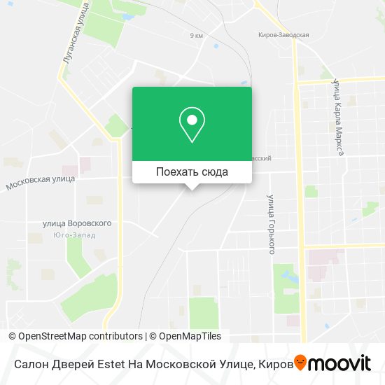 Карта Салон Дверей Estet На Московской Улице