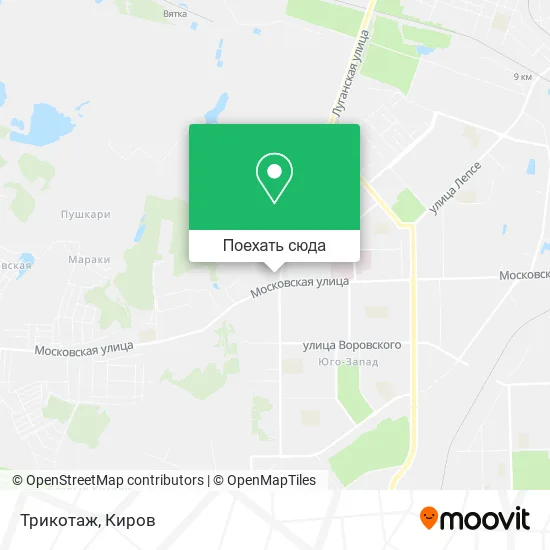 Карта Трикотаж