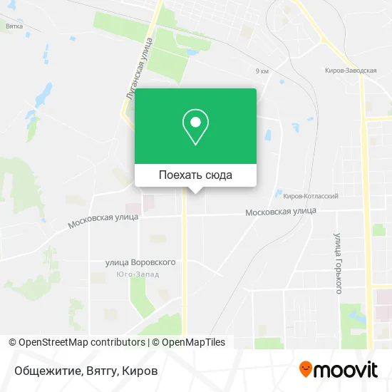 Карта Общежитие, Вятгу