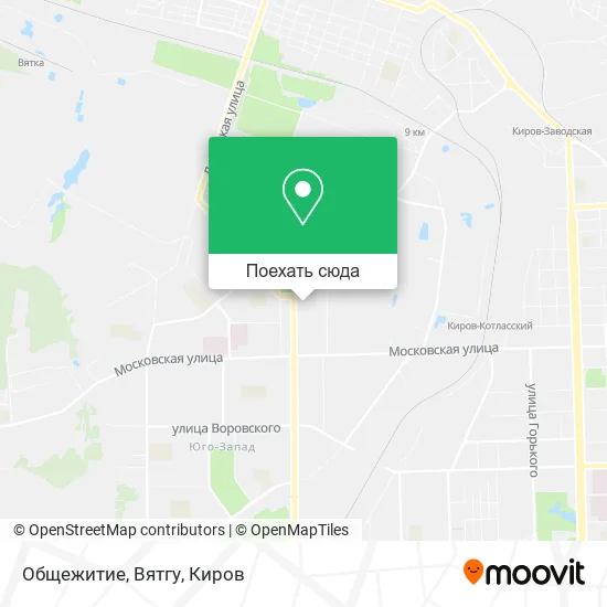 Карта Общежитие, Вятгу