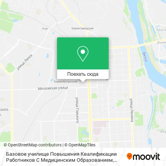 Карта Базовое училище Повышения Квалификации Работников С Медицинским Образованием