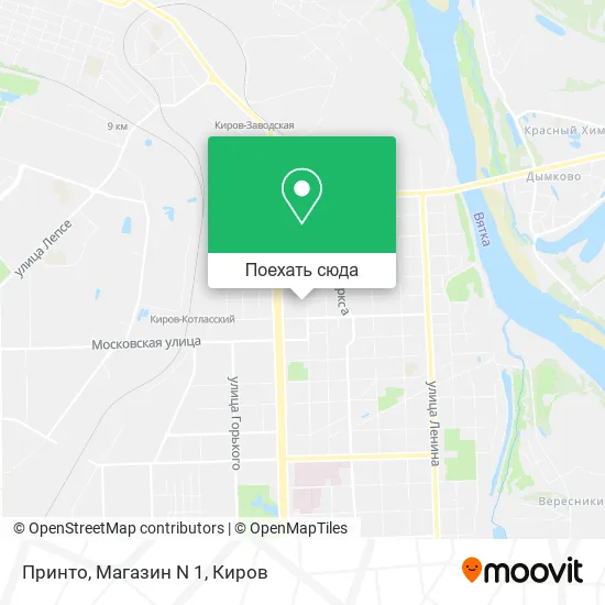 Карта Принто, Магазин N 1