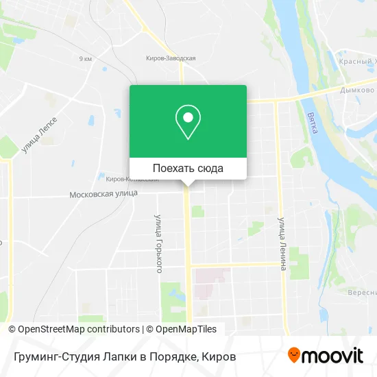Карта Груминг-Студия Лапки в Порядке