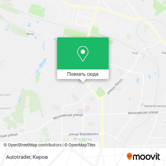 Карта Autotrader