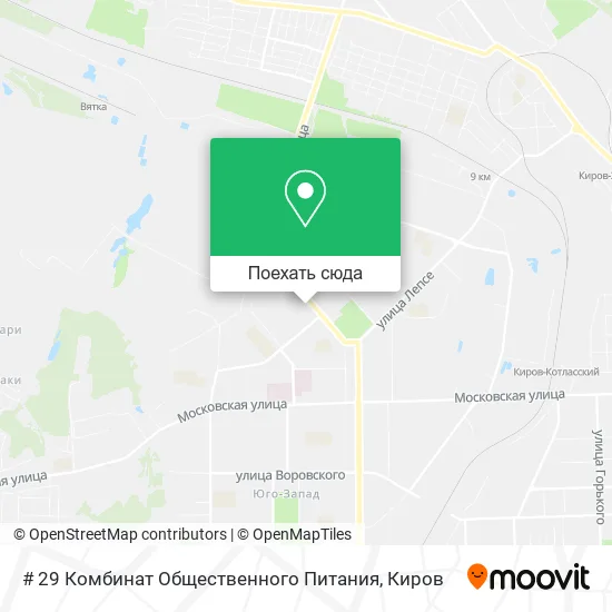 Карта # 29 Комбинат Общественного Питания