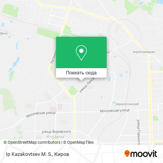 Карта Ip Kazakovtsev M. S.