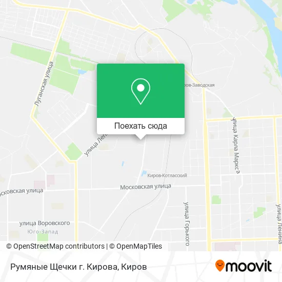 Карта Румяные Щечки г. Кирова