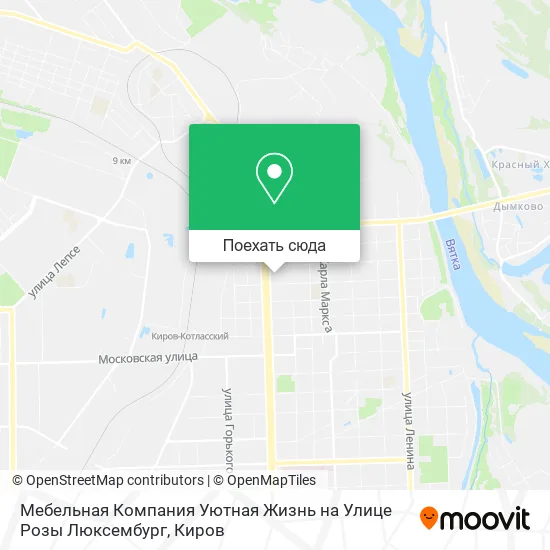 Карта Мебельная Компания Уютная Жизнь на Улице Розы Люксембург