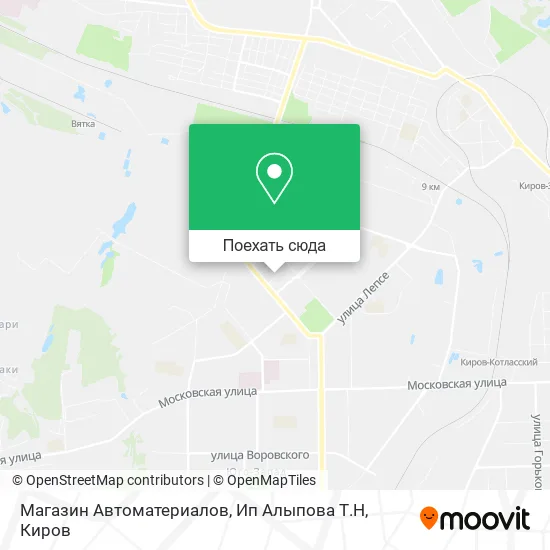 Карта Магазин Автоматериалов, Ип Алыпова Т.Н