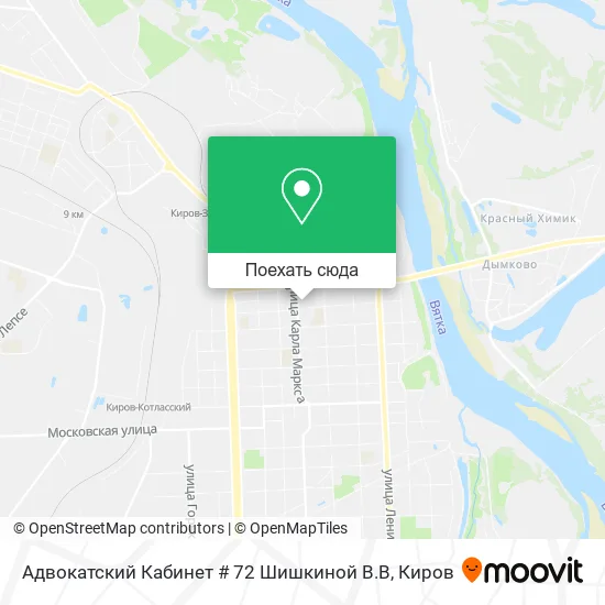 Карта Адвокатский Кабинет # 72 Шишкиной В.В