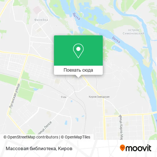 Карта Массовая библиотека
