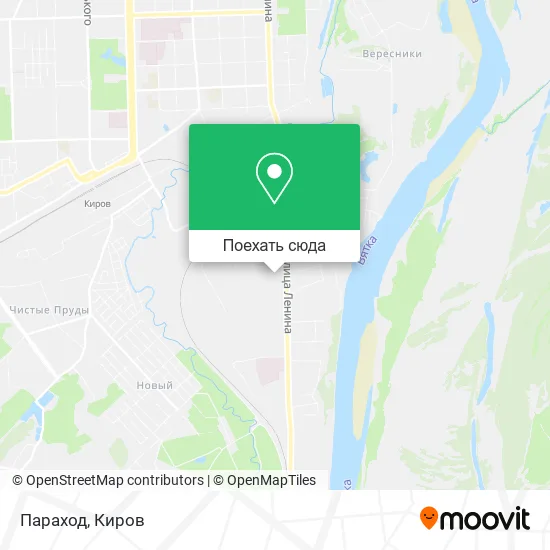 Карта Параход