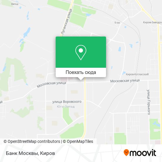 Карта Банк Москвы