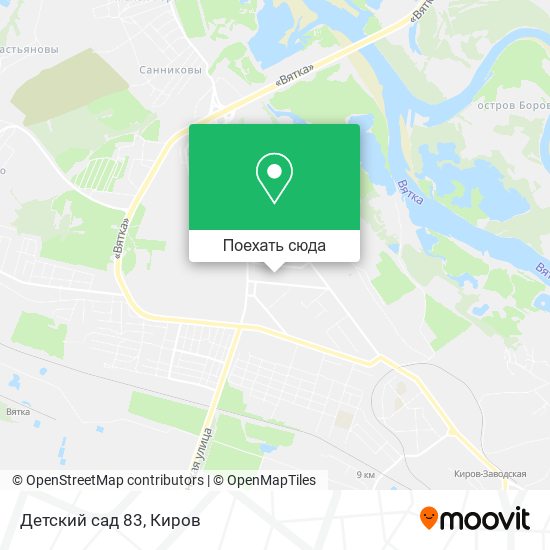Карта Детский сад 83